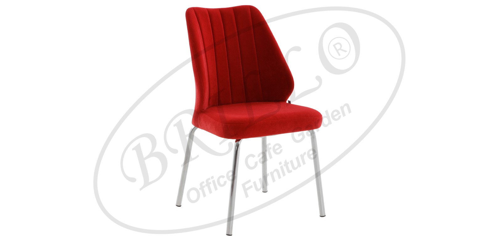 Mina Berjer Kumaş Sandalye Krom