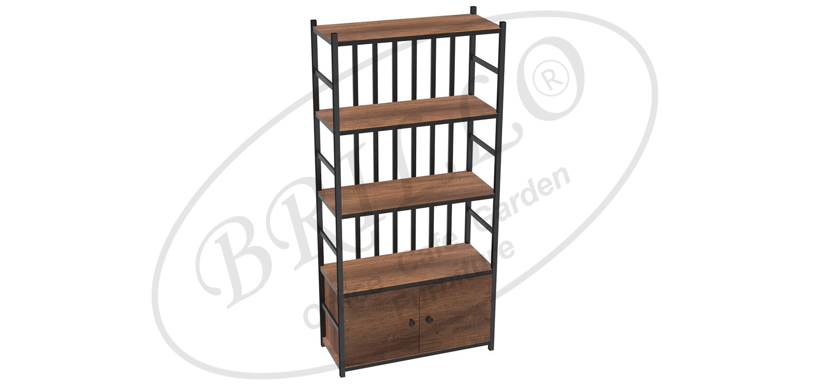 Toli Tek Dolaplı 5'li Raf (Dikey)